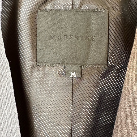 Morphine Grey Career Boyfriend One Button Lined Blazer Sz M - Picture 4 of 10